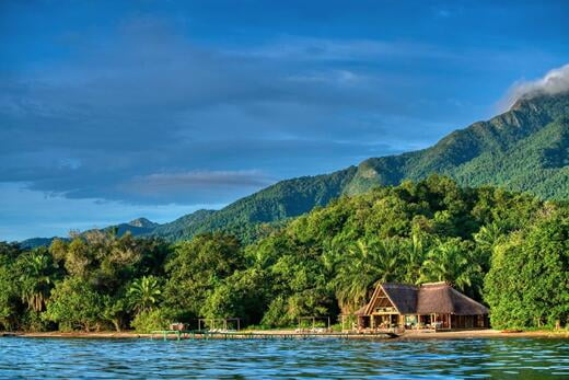 Lake shore views on Mbali Mbali Mahale Lodge